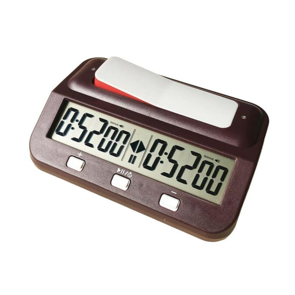 Lazsy Chess Game Timer Compact International Chess Timer Chess Clock for International Red