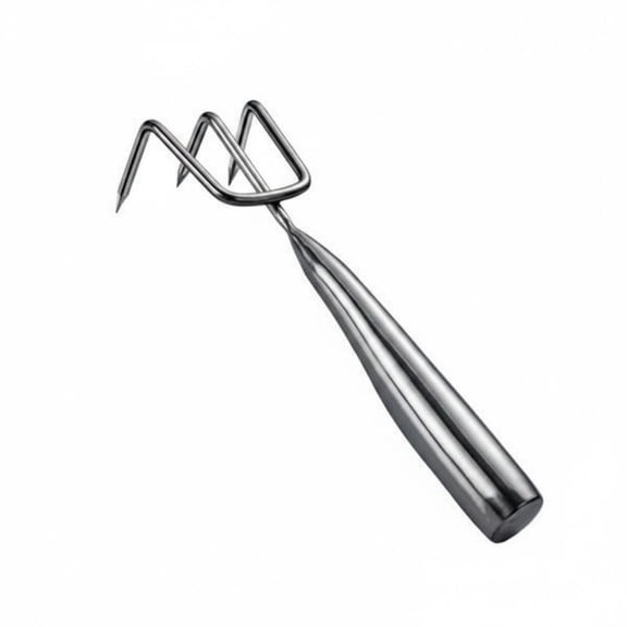 Lazsy Clam Digging Rake Multi-Functional Bivalve Digging Rake Long Tines Beach Foraging Hand Tool for Beachcombers, Outdoor