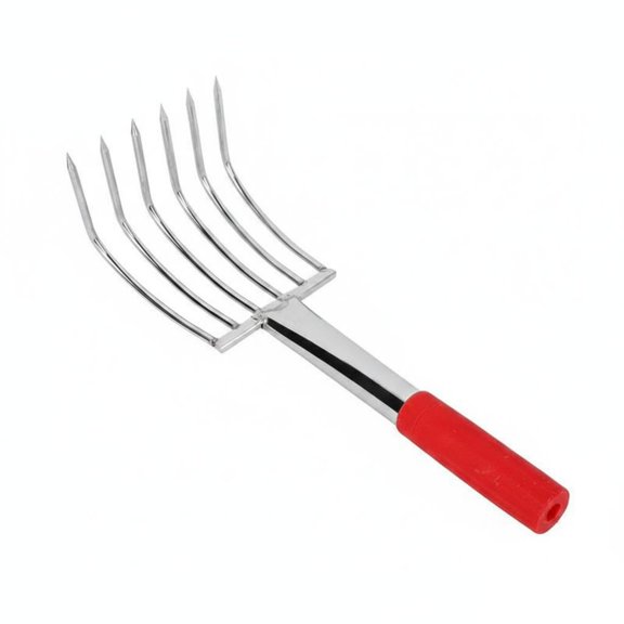 Lazsy Clamming Rake Stainless Steel Seafood Digging Tool Sharp Tines for Beachcombers
