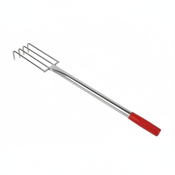 Lazsy Clamming Rake Stainless Steel Seafood Digging Tool Sharp Tines for Beachcombers