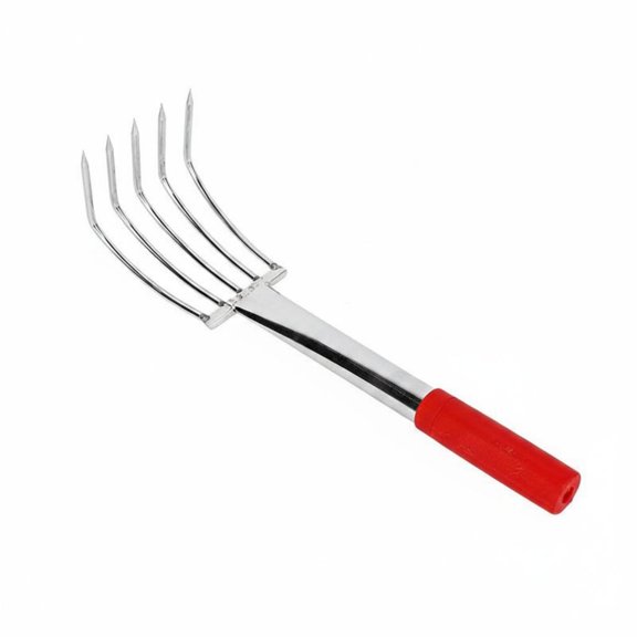 Lazsy Clamming Rake Stainless Steel Seafood Digging Tool Sharp Tines for Beachcombers