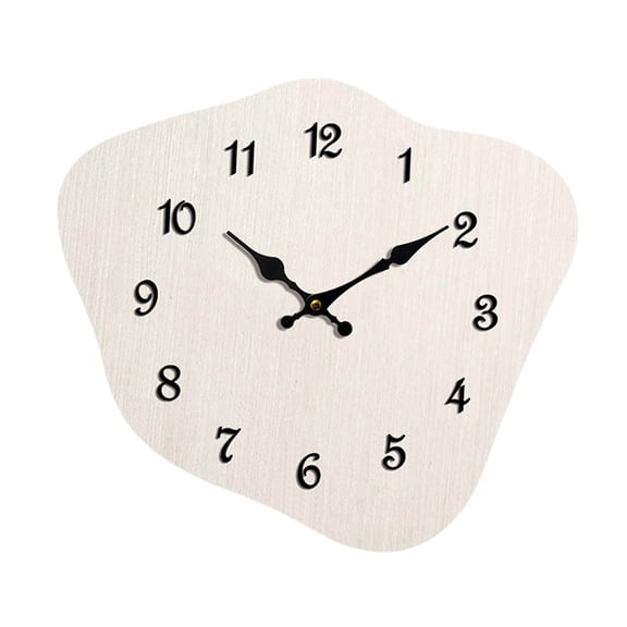 Lazsy Cloud Clock Aesthetic Timepiece Wear Resistant Easy to Use Creative Silent Wall White Color