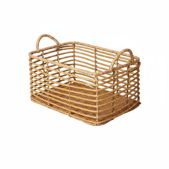 Lazsy Desktop Fruit Basket Multi-Function Handwoven Container Basket Rustic for Kitchen