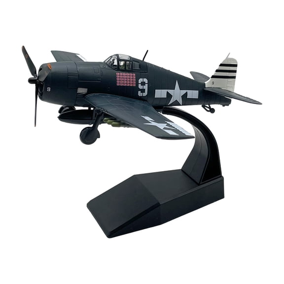 Lazsy Diecast 1:72 Scale F6 Fighter Model with Stand Collectables Room Desktop Decor