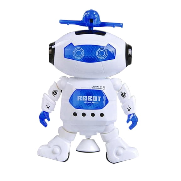 Lazsy Dolity Electric Dancing Walking Musical Model Robot with Colorful Flashing Light