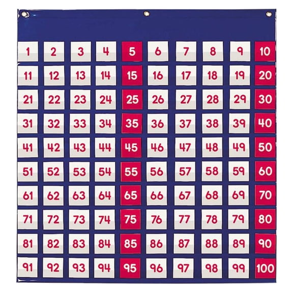 Lazsy Dolity Numbers Pocket Chart Counting Aid Kids Playset Classroom Supplies Ages 3+