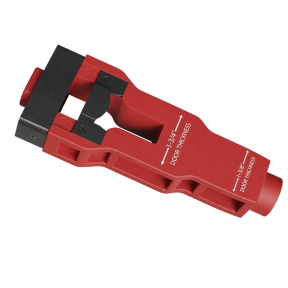 Lazsy Door Latch Plate Cutting Tool Installation Jig Guided Layout Design Fits Square Round Latches 1-inch Anchor Head