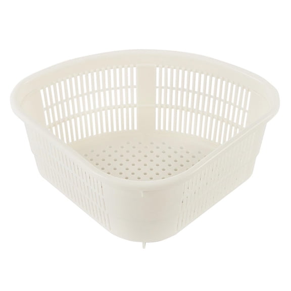 Lazsy Drain Basket Fruit Veggie Washing Basket Portable Colander Vegetable Wet Garbage