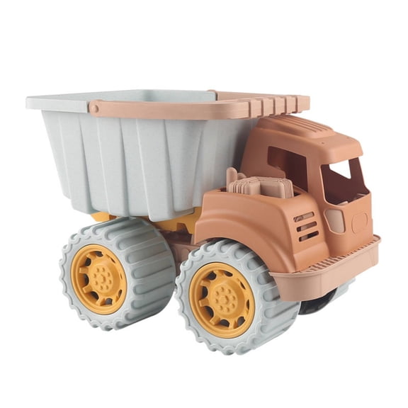 Lazsy Dump Truck Toy Sandbox Truck Play Vehicle Eco Friendly Wheat Straw Material with Manual Tilting Bucket for Unisex Children Outdoors