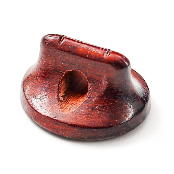 Lazsy Erhu Bridge Polished Handmade Erhu Hardwood Grain String Instrument Parts, Indian Sandalwood