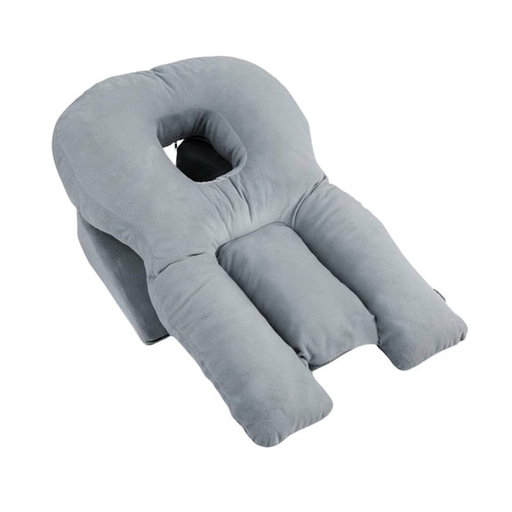Lazsy Face Down Pillow Removable Washable Cover Vitrectomy Support Pillow Breathable Design Adjustable Prone Headrest for Office Napping