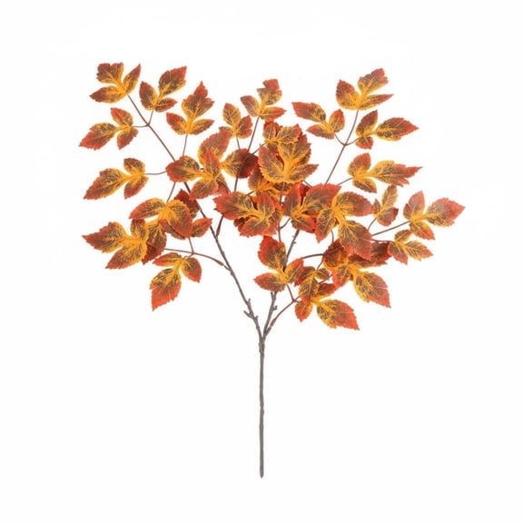 Lazsy Fake Maple Leaf Branch Artificial Maple Leaf Pick Seasonal Shade Foliage for Dining Table