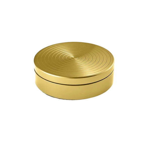 Lazsy Figure Skating Rotator Metal Construction off Ice Turning Board Smooth Rotation Disc for Skaters, Gymnasts, Studio, Gold