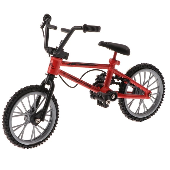 Lazsy Finger Road Bicycle Toy 1:24 Red Mountain Bike Simulation Model Children's Toy