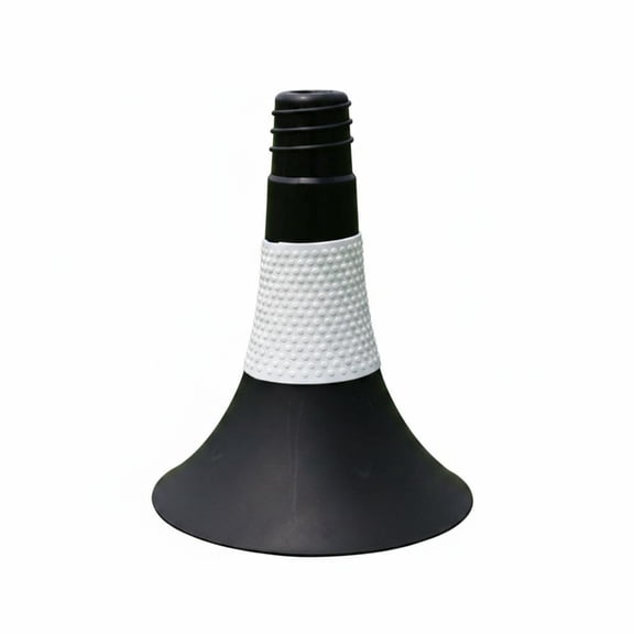 Lazsy Flared Practice 9-Inch Marker Inch Agility Cone Stackable Sports Gear for Coaches, Athletes, Black