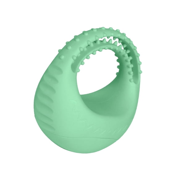 Lazsy Floating Interactive Dog Ball IQ Training Rubber Ring Dogs Cats Tumbler Pet Chew Green