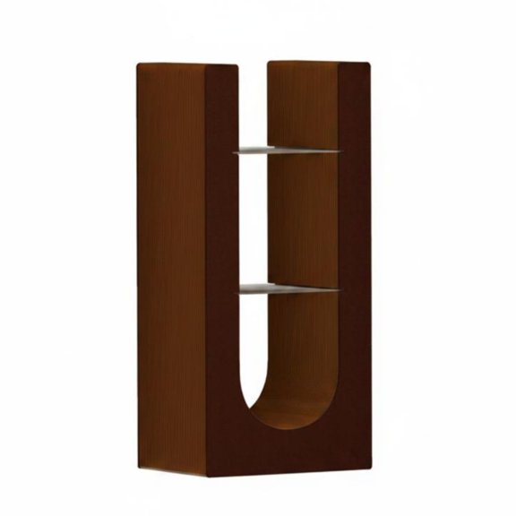 Lazsy Foldable Paper Side Table Space-Saving Accordion Paper Table Reversible Use Honeycomb Structure Stool for Small Areas, Living Room, Bedroom, Brown
