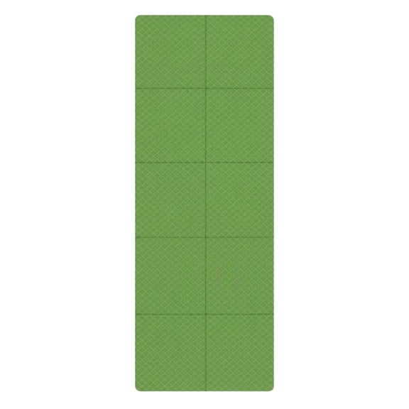 Lazsy Folding Exercise Mat Easy Storage Foldable Exercise Mat Lightweight Portable Workout Pad for Students, Beginners, Rest Time, Gym, Grass Green