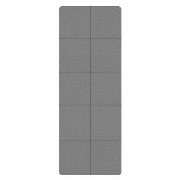 Lazsy Folding Exercise Mat Easy Storage Foldable Exercise Mat Lightweight Portable Workout Pad for Students, Beginners, Rest Time, Gym, Gray