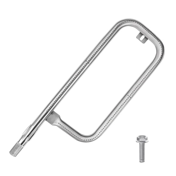 Lazsy Gas Grill Burner Tube Mounting Tab Rectangular Loop Burner Tube Threaded Screw Outdoor Cooking Part, 60041