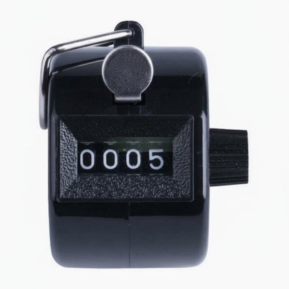Lazsy Golf Stroke Counter Finger Loop Manual Tally Counter Portable 4-Digit Hand Tally Device for Golfers, Event, Athletic Events, Warehouse