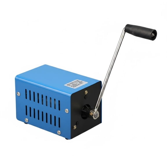 Lazsy Hand Crank Generator Multi-Electrical Potential Output Portable Hand Crank Generator Non-Fueled Needed Portable Emergency Power Station for Outdoor