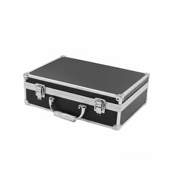 Lazsy Hard Shell Equipment Case Aluminum Toolbox Briefcase Comfortable Handheld Carry Handle Business Meetings and Worksite