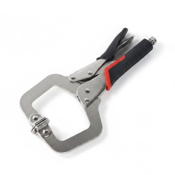 Lazsy Heavy Duty C-Clamps Locking Pliers Grip Tool Adjustable Pressure Locking C-Clamps Grip Tool High Spring Tension for Mechanics, Workshop, 9 Inch