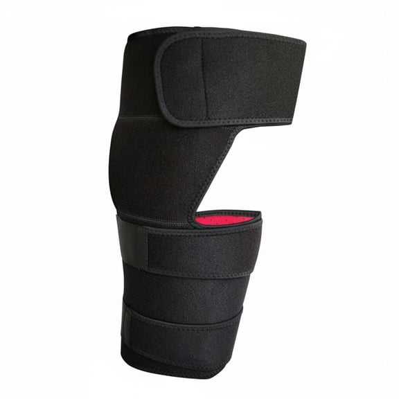 Lazsy Hip Flexor Compression Wrap Non-Slip Design Groin Compression Wrap Breathable Material Hamstring Support Brace for Athletes, Sports, Gym, Running