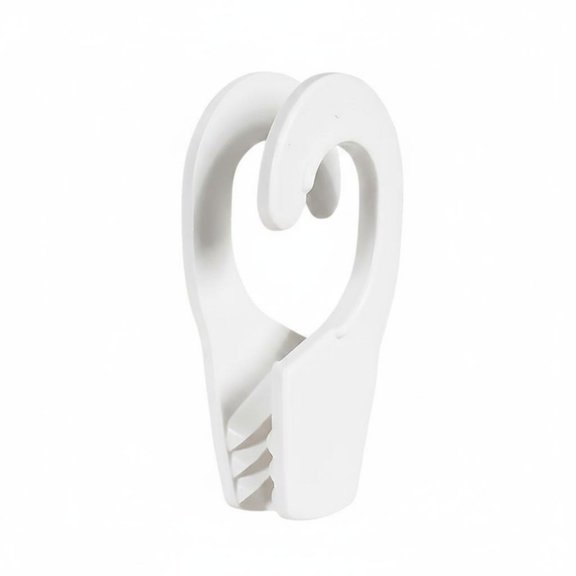 Lazsy Hull Protector Line Clip Rapid Adjust Yacht Hull Protector Clip Easy Installation Dock Line Adjuster for Boating, White 32MM
