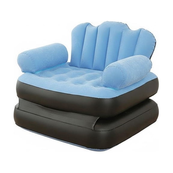 Lazsy Inflatable Sofa Bed Multi-Functional Foldable Air Sofa Bed Comfortable Adjustable Backrest Air Lounger for Outdoor
