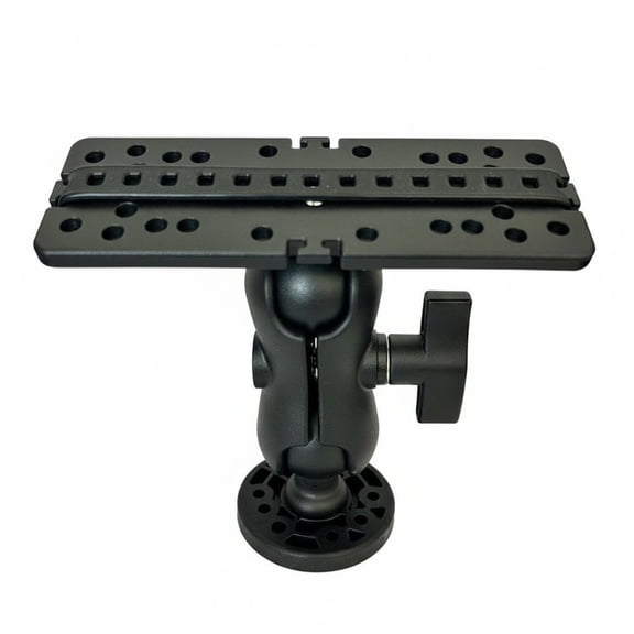 Lazsy Kayak Angling Display Mount Stable 360 Degree Angling Display Bracket Boat Sonars Mount