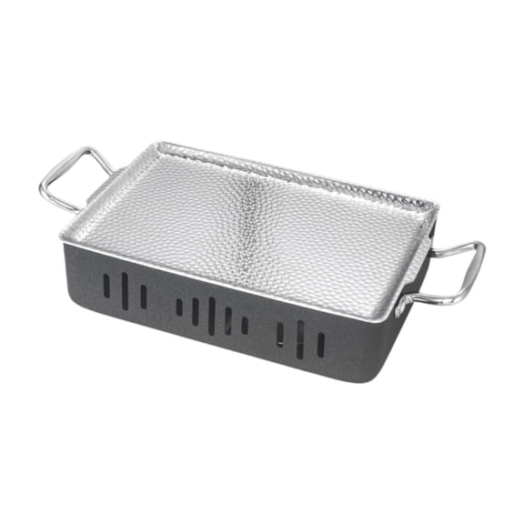 Lazsy Kebab Barbecue Plate Multifunction Serving Platter Fish Serving Pan for Catering