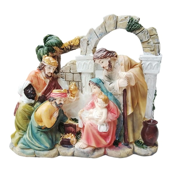 Lazsy Loviver Christmas Nativity Figurine Baby Jesus Decorative Collection Renaissance