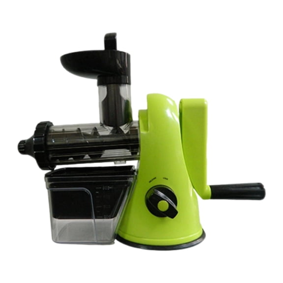 Lazsy Manual Hand Crank Juicer, Fresh Juice Extractor, Camping, Home Use, Easy to Use, Green