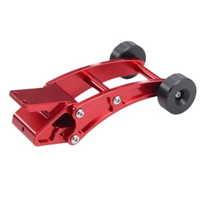 Lazsy Metal Heads up Wheel Adjustable Professional Spare Parts RC Wheelie Bar Upgrades red