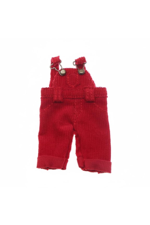 Mini Overalls Doll Suspender Pants BJD Clothes Cotton Fabric Durable Design for Children Collectors and Dollhouse Hobby Scenes