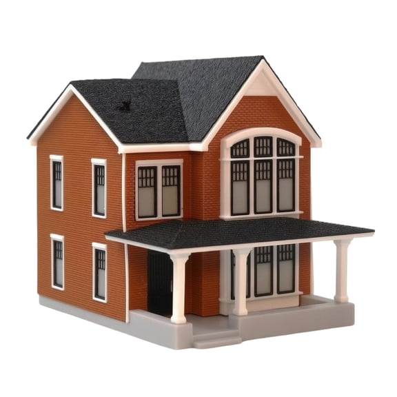 Lazsy Miniature House Model Diorama House Model House Plastic Structure Unlit 1 to 64 Scale for Adult Hobby Collections and Tabletop Setups