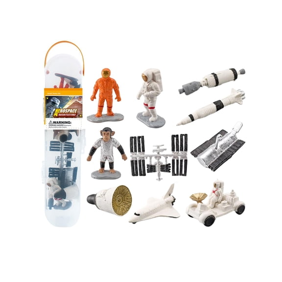 Lazsy Model Set, Space Shuttle Rocket Toys, Simulation Space Station, Scale Model, for Aerospace set