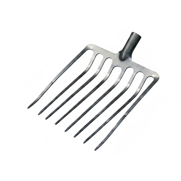 Lazsy Multi Tine Farm Fork single-Piece Molded Heavy Duty Fork for Rice Field