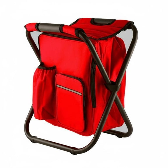 Lazsy Multifunction Backpack Chair Multi-Functional Backpack Insulated Compartment Stool Three-in- Multifunctional Folding Camping Chair with Insulated