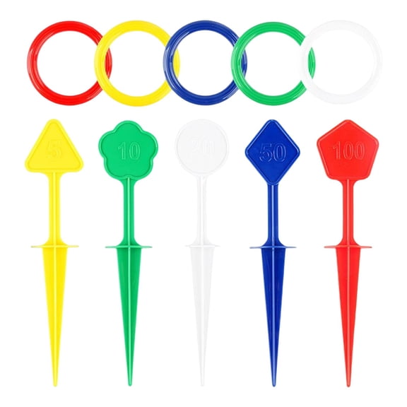 Lazsy Outdoor Toy Balance Hand Eye Leisure Fun Toy Grass Loop Game Colorful Puzzle Toy Style B