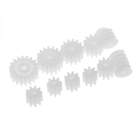 Lazsy Pieces/Set Assorted Plastic Gears Worm Models Parts 5 Pcs