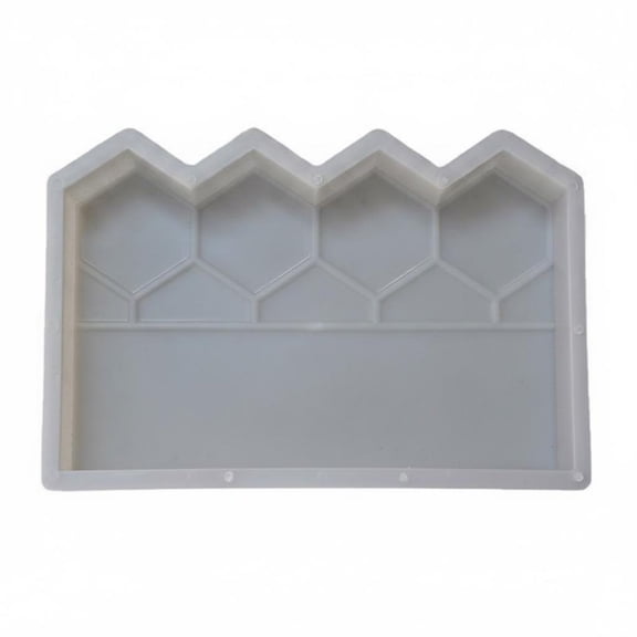 Lazsy Pointed Top Brick Form Concrete Fence Panel Form Reinforced Design Landscaping Supply for Walkway