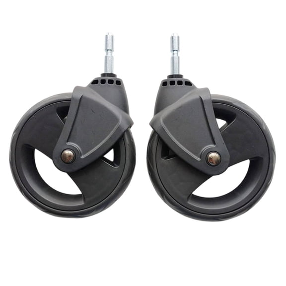 Lazsy Pushchair Replacement Wheel Universal Fit Pushchair Wheel Replacement Smooth Rolling Vehicle Part for Repair