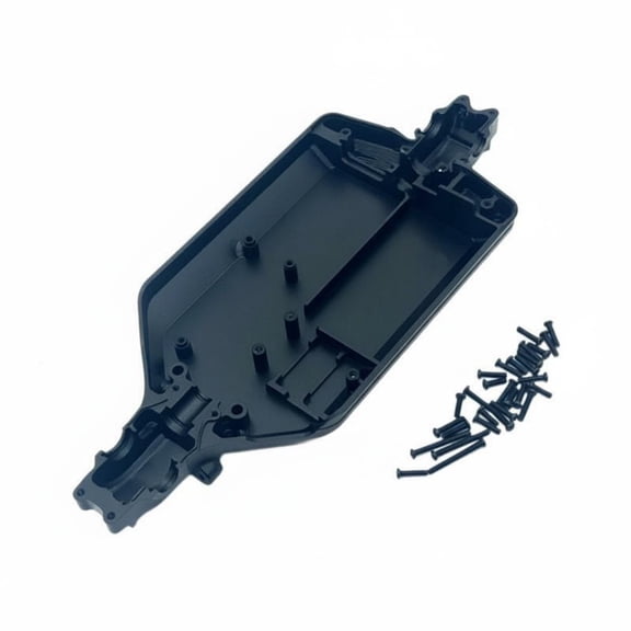 Lazsy RC Car Chassis Upgrade Base Plate Rigid Impact Resistant Alloy 1/16 Scale for Youth and Adult Hobbyists