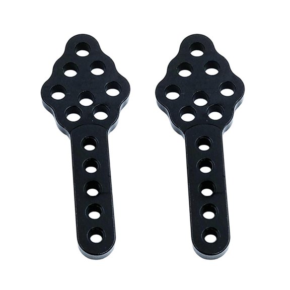 Lazsy RC Car Shock Absorber Mount, 2 Pcs/Set Shock Absorber Damper Mount Plate Adjustable Height for 1/10 Crawler Car Accessory Black