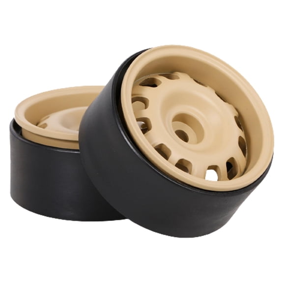 Lazsy RC Car Wheels Wheel Hub Rims 1/10 Scale Spare Parts for Tamiya Replacement Parts Golden