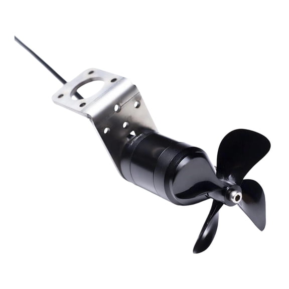 Lazsy RC Jet Boat Underwater Motor Thruster 24V Black Sturdy Simple Installation Propeller Powerful Repair Parts Fittings Accessory Positive Thruster