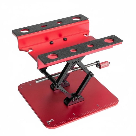Lazsy RC Model Car Repair Stand Non-Slip Foam RC Car Repair Stand Built-in Shock Holes Hobby Tool for Workbench, Garage